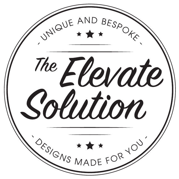 The Elevate Solution vintage stamp badge wordmark